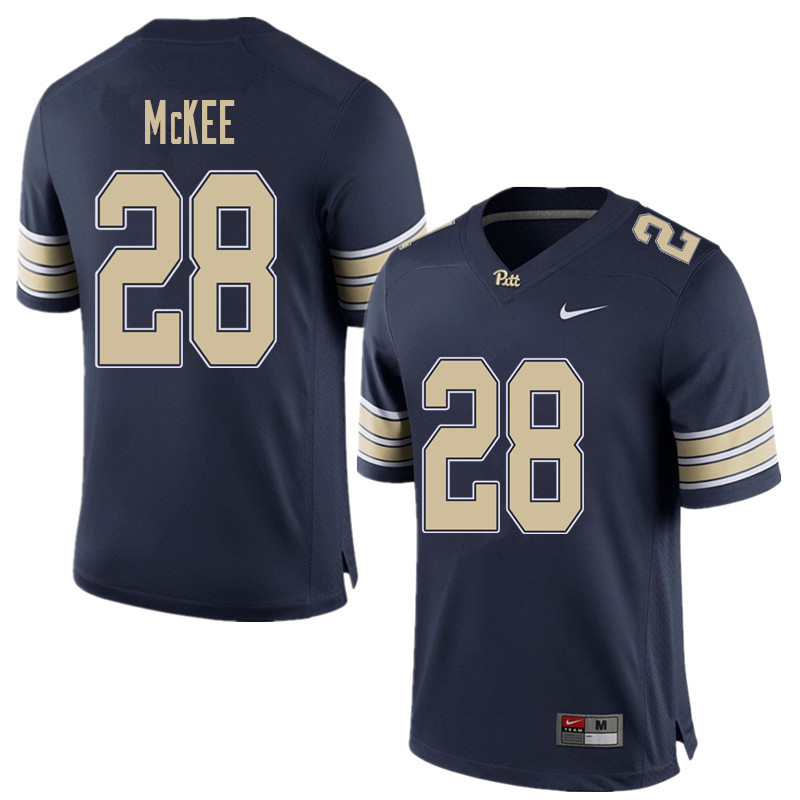 Men #28 Anthony McKee Pittsburgh Panthers College Football Jerseys Sale-Home Blue